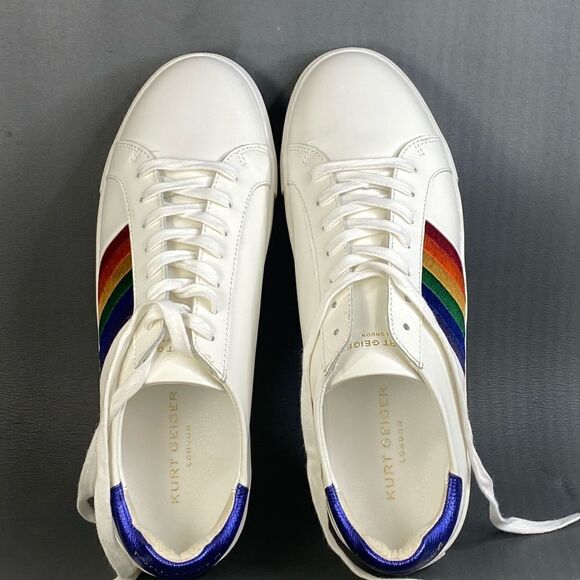 Kurt Geiger London Lennon Sunset-Multi sneakers mens size 12.5 (45.5) new - Picture 9 of 10